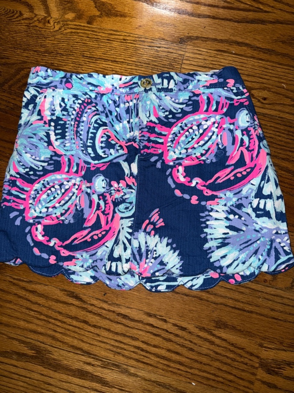 Lilly Pulitzer Mini Colette Skort. Deep Indigo Gypsea Girl size 14 NWOT